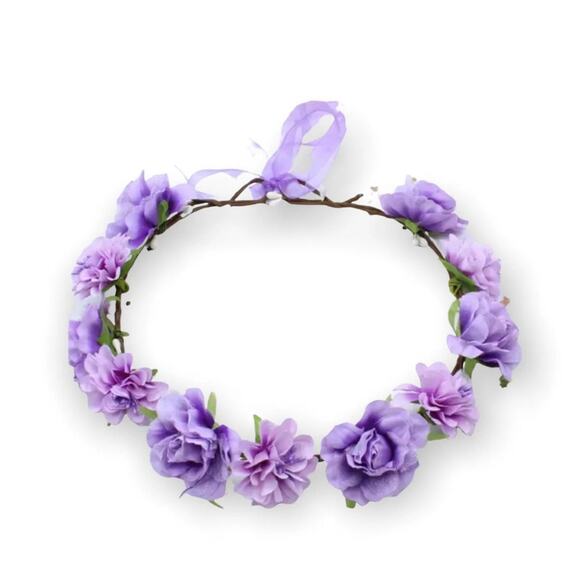 Handmade Purple Tiara - Picture 1 of 2